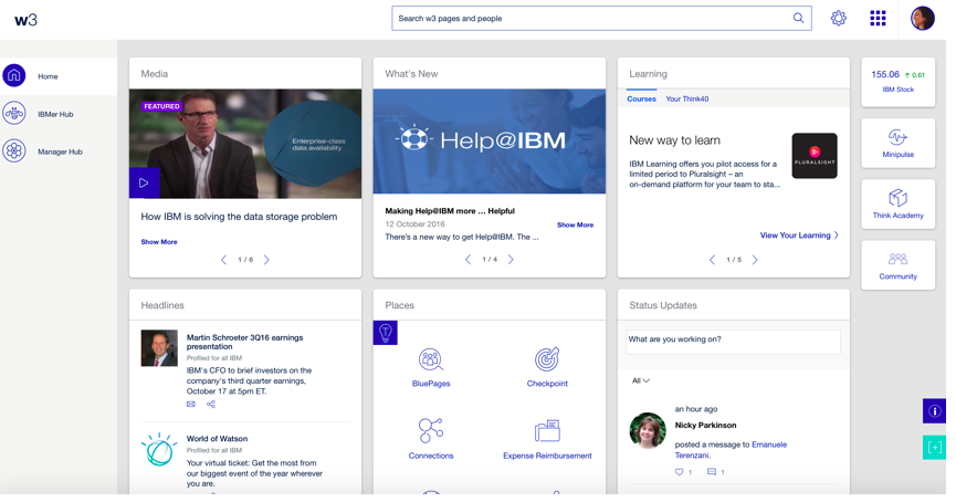 IBM Intranet Home Page