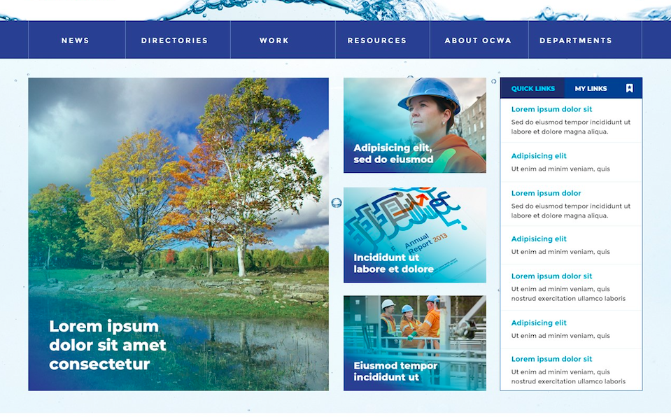intranet home page design